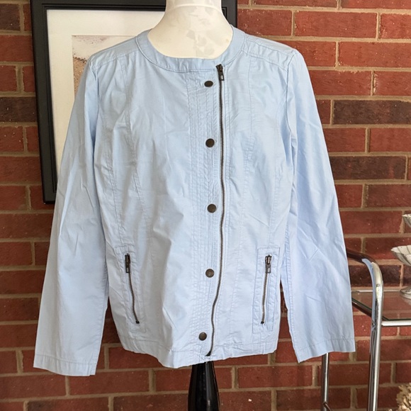 Chico's Jackets & Blazers - Chico's Light Blue Utility Jacket